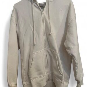 TNA White Zip-Up Hoodie